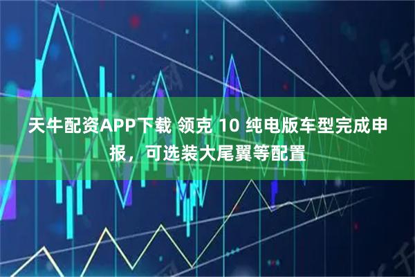 天牛配资APP下载 领克 10 纯电版车型完成申报，可选装大尾翼等配置