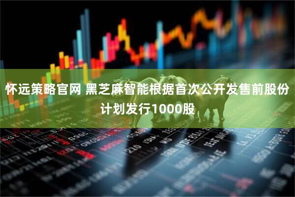 怀远策略官网 黑芝麻智能根据首次公开发售前股份计划发行1000股